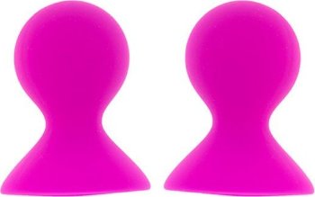 Ярко-розовые помпы для сосков LIT-UP NIPPLE SUCKERS LARGE PINK