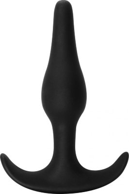 Чёрная анальная пробка Starter - 10,5 см. Длина: 10.5 см. Диаметр: 2.6 см. Анальный стимулятор, изготовлен из гипоаллергенного силикона, не только прослужит долго, но и гарантирует высокий уровень гигиеничности и не доставит хлопот во время мытья. Анатомическая форма массажера обеспечивает отличную стимуляцию. Рабочая длина - 8,5 см. Страна: Россия. Материал: силикон.