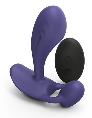 Темно-синий вибромассажер Witty P G Vibrator with Remote Control Диаметр: 3 см. Универсальный вибратор для женского и мужского удовольствия. Witty – это массажер простаты или вибратор для одновременной стимуляции точки G и головки клитора. Визуально интригующий, пробуждает самые смелые фантазии. Комфорт - это все, что связано с жидким силиконом, комфорт - его главное достоинство: бархатистость и гибкость на 360 градусов. 10 режимов вибрации. Стимулирует, как точку P, так и точку G, поэтому вы можете выбрать, какую стимуляцию вы сегодня хотите: анальную или вагинальную. Шарик на конце обеспечивает двойную стимуляцию, энергично воздействуя на область клитора. Пульт дистанционного управления обеспечивает настоящий комфорт и симбиоз во время одиночного использования или совместного времяпрепровождения. Добавьте разнообразия, взяв его с собой в душ, он водонепроницаем! Рабочая длина - 8 см. Страна: Китай. Материал: силикон. Батарейки: встроенный аккумулятор.