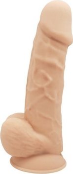 Телесный реалистичный фаллоимитатор DILDO 8.5INCH FLESH - 21,6 см.