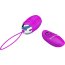 Лиловое ребристое виброяичко с пультом ДУ Jessica - Лиловое ребристое виброяичко с пультом ДУ Jessica