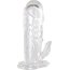 Прозрачная гелевая насадка с клиторальным отростком - 13 см. - Прозрачная гелевая насадка с клиторальным отростком - 13 см.