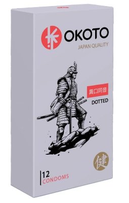 Точечные презервативы OKOTO Dotted - 12 шт. Длина: 18 см. Точечные презервативы OKOTO Dotted, имеют точечную текстуру. В упаковке - 12 шт. Номинальная ширина - 52 мм. Толщина стенки - 0,06 мм. - Регистрационное удостоверение РФ: ФСЗ 2012/11516 - Дата регистрации медицинского изделия: 03.02.2012 г. - Срок действия регистрационного удостоверения: бессрочно - Представитель изготовителя медицинского изделия: - - Номер модели: 204947. Страна: Россия. Материал: латекс. Объем: 12 шт.