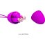 Лиловое гладкое виброяйцо с пультом ДУ Joanne - Лиловое гладкое виброяйцо с пультом ДУ Joanne
