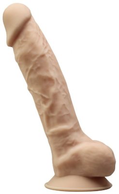 Телесный вибростимулятор-реалистик Model 1 с пультом ДУ - 20 см. Длина: 2 см. Диаметр: 4.3 см. Вибростимулятор-реалистик с пультом ДУ Adrien Lastic на присоске. Страна: Китай. Материал: силикон. Батарейки: встроенный аккумулятор.