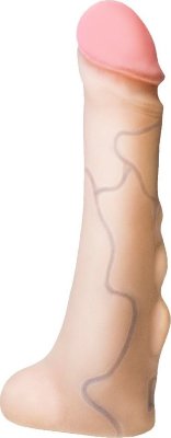 Реалистичная насадка с мошонкой REAL Standard - 18 см. Длина: 18 см. Диаметр: 3 см. Реалистичная насадка для страпона, изготовленная из бархатистого и мягкого материала, имитирующего настоящую кожу. Ствол фаллоимитатора имеет ярко выраженный рельеф для дополнительной стимуляции. Рабочая длина - 15 см. Страна: Россия. Материал: неоскин.