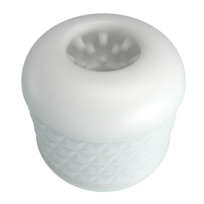 Белый сквозной мастурбатор Crystle Длина: 6 см. Диаметр: 6 см. Мягкий сквозной мастурбатор из TPE. Текстурированный канал интенсивно стимулирует член. Страна: Китай. Материал: термопластичный эластомер (TPE).