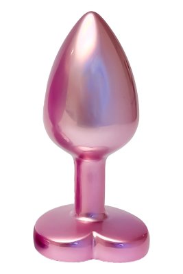 Розовая анальная пробка с кристаллом-сердцем Pearl Pink Plug Small Длина: 7.1 см. Диаметр: 2.7 см. Розовая анальная пробка с кристаллом-сердцем Pearl Pink Plug Small. Страна: Китай. Материал: металл.