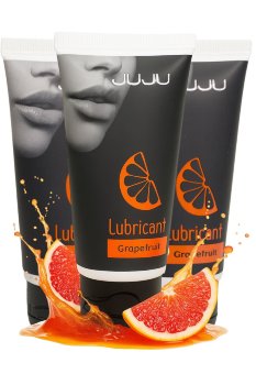 Набор из 3 съедобных лубрикантов JUJU со вкусом грейпфрута