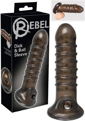 Насадка на пенис Rebel smoke с рёбрышками и отверстием под мошонку Длина: 18 см. Насадка на пенис Rebel smoke с рёбрышками и отверстием под мошонку. Внутренний диаметр - 3 см. Длина полости - 14 см. Страна: Германия. Материал: термопластичная резина (TPR).