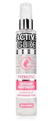 Увлажняющий интимный гель Active Glide Prebiotic - 100 гр. Нежный гель-лубрикант на водной основе Active Glide с пребиотиком интенсивно увлажняет и смягчает интимные зоны, устраняет сухость влагалища, восполняет недостаток собственной смазки, дарит нежное и продолжительное скольжение, снимает раздражения, препятствует появлению микротравм, дарит потрясающее чувство комфорта во время близости. Входящий в состав лубриканта натуральный пребиотик биолин восстанавливает и сохраняет здоровую микрофлору интимных зон, повышает сопротивляемость кожи и слизистых к неблагоприятным воздействиям. Пребиотик питает, нормализует pH-баланс, улучшает состояние кожи и слизистых, устраняет покраснения. Действие биолина очень деликатно, поэтому он подходит для ухода даже за очень «капризной» кожей.Гель-лубрикант Active Glide с пребиотиком обеспечивает бережный уход за половыми органами женщин и мужчин. Не имеет цвета и запаха, легко смывается водой. Aqua, Glycerin, Propylene Glycol, Inulin, α-Glucan Oligosaccharide, Hydroxyethylcellulose, Xanthan Gum, Diazolidinyl Urea, Methylparaben, Propylparaben. Страна: Россия. Объем: 100 гр.
