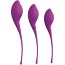 Набор из 3 фиолетовых вагинальных шариков PLEASURE BALLS EGGS KEGEL EXERCISE SET - Набор из 3 фиолетовых вагинальных шариков PLEASURE BALLS EGGS KEGEL EXERCISE SET