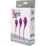 Набор из 3 фиолетовых вагинальных шариков PLEASURE BALLS EGGS KEGEL EXERCISE SET - Набор из 3 фиолетовых вагинальных шариков PLEASURE BALLS EGGS KEGEL EXERCISE SET