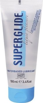 Интимная смазка на водной основе Superglide - 100 мл.