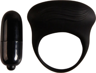 Черное вибрирующее эрекционное кольцо Диаметр: 3 см. Черное виброкольцо на пенис с мощной вибрацией. Оно водонепроницаемо и достаточно просто в использовании. Несмотря на мощную вибрацию данный механизм обеспечивает работу более 30 минут, поэтому оба партнера смогут с лихвой насладиться удовольствием от процесса. Страна: Китай. Материал: силикон. Батарейки: 3 шт., тип L736 (LR41, SR41).