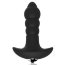 Черный спиралевидный анальный вибромассажер - Черный спиралевидный анальный вибромассажер