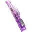 Фиолетовый вибратор High-Tech fantasy с клиторальным лепестком - 21 см. - Фиолетовый вибратор High-Tech fantasy с клиторальным лепестком - 21 см.
