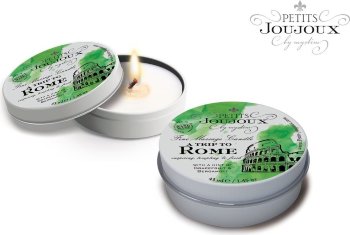 Массажная свеча Petits Joujoux Rome с ароматом грейпфрута и бергамота - 33 гр.