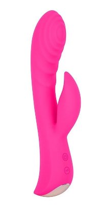 Ярко-розовый вибромассажер-кролик 5 Silicone Ripple Passion - 19,1 см. Длина: 19.1 см. Диаметр: 3.4 см. Вибромассажер Ripple Passion с 10 режимов вибрации. Заряжается от usb-кабеля (в комплекте) и имеет отросток для стимуляции клитора. Страна: Китай. Материал: силикон. Батарейки: встроенный аккумулятор.