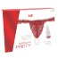 Красные трусики со стимулирующими бусинами и массажным гелем Sliding Gel Strawberry в комплекте - Красные трусики со стимулирующими бусинами и массажным гелем Sliding Gel Strawberry в комплекте