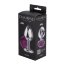 Серебристая анальная пробка Sparkle XL с фиолетовым кристаллом - 11 см. - Серебристая анальная пробка Sparkle XL с фиолетовым кристаллом - 11 см.