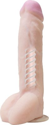 Фаллоимитатор на присоске F LINE - 25 см. Длина: 25 см. Диаметр: 4.8 см. Фаллоимитатор F Line длиной 25 см – это увеличенная версия классического девайса F Line. От других игрушек его отличает неоскин: материал, из которого он сделан. Это новый вид киберкожи, который позволяет вам почувствовать вам прикосновение не искусственной, а человеческой кожи. Также, интересным качеством устройства является особый полимер, который заключен внутри него. Он позволяет гнуть фаллоимитатор и менять его форму. Вы можете экспериментировать и каждый раз пробовать что-то новое, используя его. Рабочая длина - 20,5 см. Страна: Россия. Материал: неоскин.