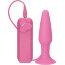 Розовая вибровтулка с выносным пультом управления - 11,4 см. - Розовая вибровтулка с выносным пультом управления - 11,4 см.
