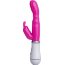 Ярко-розовый вибратор ToyFa A-toys с клиторальным стимулятором - 20 см. - Ярко-розовый вибратор ToyFa A-toys с клиторальным стимулятором - 20 см.