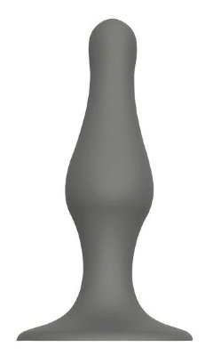 Серый удлиненный анальный стимулятор PLUG WITH SUCTION CUP - 10,3 см. Длина: 10.3 см. Диаметр: 3 см. Анальный стимулятор PLUG WITH SUCTION CUP поможет вам узнать, что такое истинное наслаждение. Кончик игрушки заужен, что облегчает введение. PLUG WITH SUCTION CUP имеет гладкую форму, а для контроля глубины проникновения интимный аксессуар снабжен специальным ограничителем - присоской. Основание присоски плотно прилегает к любой гладкой поверхности. Страна: Китай. Материал: силикон.