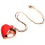 Красное ожерелье с подвеской-вибратором 10X Vibrating Silicone Heart Necklace - Красное ожерелье с подвеской-вибратором 10X Vibrating Silicone Heart Necklace