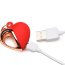 Красное ожерелье с подвеской-вибратором 10X Vibrating Silicone Heart Necklace - Красное ожерелье с подвеской-вибратором 10X Vibrating Silicone Heart Necklace