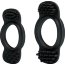 Набор из 2 эрекционных колец с щеточками для наружной стимуляции - Набор из 2 эрекционных колец с щеточками для наружной стимуляции