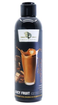 Интимный гель-смазка JUICY FRUIT с ароматом молочного шоколада - 200 мл. Интимный гель лубрикант JUICY FRUIT увлажняет, тонизирует, стимулирует и обостряет чувствительность интимных мест. Подходит обоим партнерам. Оберегает от раздражения. Универсальный гель на водной основе можно использовать для различных прелюдий. Отлично подойдет для легкого массажа эрогенных зон. Натуральные вещества и экстракты, содержащиеся в геле помогут нормализовать кровообращение, снять усталость, улучшить эмоциональный фон и почувствовать бодрость и прилив сил. Идеально увлажняет кожу интимных зон, повышая комфортность интимных отношений. Страна: Россия. Объем: 200 мл.