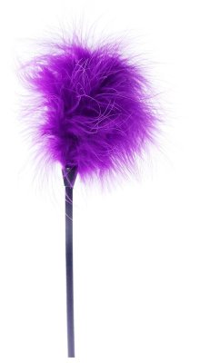 Фиолетовая пуховка для любовных игр - 28 см. Длина: 28 см. Перышко для любовных игр. Материал: перо индейки и АБС. Страна: Польша. Материал: перья.