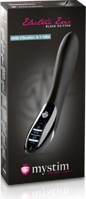Черный вибратор с миостимуляцией Mystim Electric Eric Black Edition - 27 см. Длина: 27 см. Диаметр: 3.8 см. Electric Eric Black Edition - беспрецедентное предложение на рынке интимных аксессуаров, ведь это первый и единственный вибратор, который способен воздействовать на чувствительные зоны тела одновременно и вибрацией, и электрической стимуляцией. Электростимуляция интимных зон - это просто непередаваемые ощущения, которые доступны Вам в нескольких режимах, начиная от легкого покалывания и заканчивая очень чувствительной пульсацией. Кроме того, Вы можете комбинировать вибрацию и электростимуляцию при помощи всего лишь одного нажатия на кнопку управления. Для самых ярких ощущений, в нем приготовлены 8 режимов мощной вибрации, 5 режимов электростимуляции и 1 программа, разработанная специально для тренировки мышц тазового дна у женщин. Волнующие вибрации обеспечиваются 2 долговечными и тихими двигателями (установлены в кончик и основание), а анатомическая форма игрушки и внушительные размеры являются дополнительными и существенными преимуществами аксессуара. Внимание: новое устройство поставляется с включенной блокировкой кнопок, поэтому перед первым использованием блокировку нужно отключить. Чтобы включить или отключить блокировку кнопок, одновременно нажмите и удерживайте кнопку вибрации и кнопку «-» или «+» в течение 3 секунд (при этом кнопки несколько раз кратковременно мигнут). Страна: Германия. Материал: силикон. Батарейки: встроенный аккумулятор.