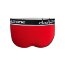 Красные мужские трусы-брифы с вырезом - Красные мужские трусы-брифы с вырезом