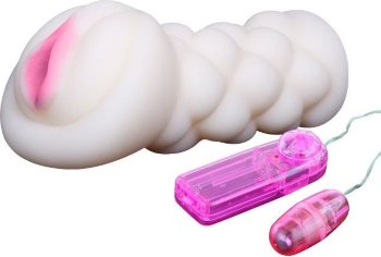 Тугой мастурбатор-вагина с вибрацией