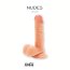 Телесный фаллоимитатор на присоске Sensual - 16,8 см. - Телесный фаллоимитатор на присоске Sensual - 16,8 см.