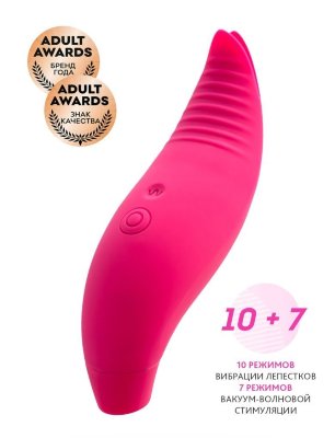 Ярко-розовый многофункциональный стимулятор клитора Blossy Длина: 13.5 см. Диаметр: 3.5 см. В этом маленьком девайсе кроется множество ярких и глубоких оргазмов для вас и вашего партнера! Blossy создан как для игр соло, так и для развлечения с партнером. Вакуум-волновая стимуляция доведет до кульминации за считанные минуты. 7 различных режимов и бесшумная работа сделают его использование комфортным. Лепестки предназначены для стимуляции эрогенных зон. Изготовлен из высококачественного бархатистого силикона. Заряжается от USB. Время до полной зарядки - 1 час. Время работы - 50 минут. Страна: Китай. Материал: силикон. Батарейки: встроенный аккумулятор.