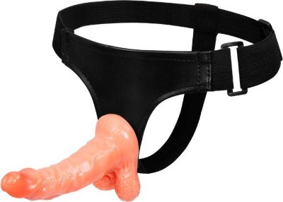 Реалистичный страпон на ремешках - 15,5 см. Длина: 15.5 см. Диаметр: 3 см. Этот фаллоимитатор, надежно фиксирующийся на регулируемых трусиках, - отличная секс-игрушка для совместного времяпрепровождения в постели. Им можно просто ласкать себя, погружая раз за разом в лоно. Помимо скольжения и чувственных толчков он подарит еще и массу удовольствия. Если же надеть трусики, вы сразу же становитесь активным партнером, а значит – властительницей наслаждения. Приласкайте своего секс-партнера, откройте ему мир сексуального блаженства. Страна: Китай. Материал: поливинилхлорид (ПВХ, PVC).