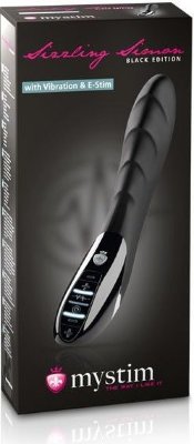 Вибратор с электростимуляцией Sizzling Simon Black Edition - 27 см. Длина: 27 см. Диаметр: 4 см. Sizzling Simon Black Edition - беспрецедентное предложение на рынке интимных аксессуаров, ведь это первый и единственный вибратор, который способен воздействовать на чувствительные зоны тела одновременно и вибрацией, и электрической стимуляцией. Электростимуляция интимных зон - это просто непередаваемые ощущения, которые доступны Вам в нескольких режимах, начиная от легкого покалывания и заканчивая очень чувствительной пульсацией. Кроме того, Вы можете комбинировать вибрацию и электростимуляцию при мощи всего лишь одного нажатия на кнопку управления. Для самых ярких ощущений, в нем приготовлены 8 режимов мощной вибрации, 5 режимов электростимуляции и 1 программа, разработанная специально для тренировки мышц тазового дна у женщин. Волнующие вибрации обеспечиваются 2 долговечными и тихими двигателями (установлены в кончик и основание), а анатомическая форма игрушки и внушительные размеры являются дополнительными и существенными преимуществами аксессуара. Внимание: новое устройство поставляется с включенной блокировкой кнопок, поэтому перед первым использованием блокировку нужно отключить. Чтобы включить или отключить блокировку кнопок, одновременно нажмите и удерживайте кнопку вибрации и кнопку «-» или «+» в течение 3 секунд (при этом кнопки несколько раз кратковременно мигнут). Страна: Германия. Материал: силикон. Батарейки: встроенный аккумулятор.