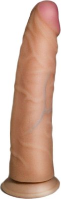Телесный фаллоимитатор на присоске HUMAN FORM - 20 см. Длина: 22.8 см. Диаметр: 5.3 см. Крупная, но очень эластичная при сгибании, модель. сгибание, при сохранении упругости достигает 45%. Нежное Покрытие более толстое, чем у большинства изделий в этом разделе. Представленная продукция изготовлена по уникальной технологии, обычно используемой в протезировании. Композитная продукция из полужёсткого эластичного каркаса и очень мягкой, шелковистой кожи, покрывающей изделие снаружи обеспечивают близкие характеристики с биологическим прототипом. Рабочая длина - 21,3 см. Диаметр головки - 4,1 см. Страна: Россия. Материал: неоскин.