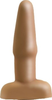 Телесная анальная пробка - 14 см.