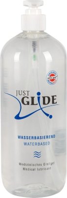 Гель-смазка на водной основе JUSTGLIDE - 1000 мл. Высококачественная медицинская гель-смазка на водной основе обеспечивает длительное скольжение. Дерматологически протестирована, подходит для чувствительной кожи. Легко смывается водой. Без запаха и вкуса. Подходит для использования с латексными презервативами и секс-игрушками. Aqua, Alcohol Denat, Sorbitol, Hydroxyethylcellulose, Sodium Benzoate, Sodium Lactate, Citric Acid. Страна: Германия. Объем: 1000 мл.
