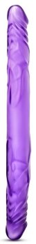 Фиолетовый двусторонний фаллоимитатор 14 Inch Double Dildo - 35 см.