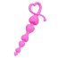 Розовая силиконовая анальная цепочка Sweety - 18,5 см. - Розовая силиконовая анальная цепочка Sweety - 18,5 см.