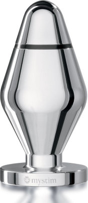 Анальная втулка для электростимуляции John - 10,5 см. Длина: 10.5 см. Диаметр: 5 см. John – анальная пробка среднего размера, выполненная из отполированного медицинского алюминия. Подключив её к электростимулятору MyStim и погрузив в анус, вы обеспечите себе чувственные ласки – то нежные, то граничащие с болью. Идеально гладкая поверхность гарантирует комфортное проникновение. Для более ярких ощущений стимулятор можно предварительно нагреть или охладить. Страна: Германия. Материал: металл.