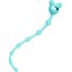 Мятная силиконовая анальная цепочка Froggy - 27,4 см. - Мятная силиконовая анальная цепочка Froggy - 27,4 см.