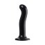 Черный стимулятор для пар P G-Spot Dildo Size M - 18 см. - Черный стимулятор для пар P G-Spot Dildo Size M - 18 см.