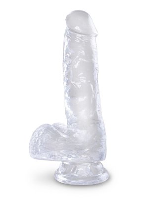 Прозрачный фаллоимитатор King Cock Clear 6 Cock with Balls - 17,8 см. Длина: 17.8 см. Диаметр: 3.8 см. Прозрачный фаллоимитатор King Cock Clear 6 Cock with Balls. С присоской в основании. С текстурированной поверхностью. Рабочая длина - 12,7 см. Страна: Китай. Материал: поливинилхлорид (ПВХ, PVC).